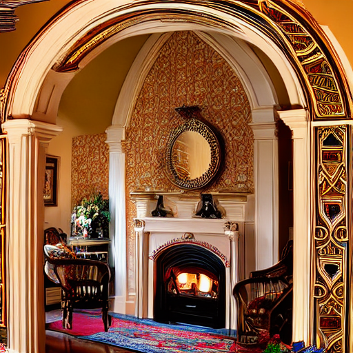 097_Ornate archway inset with matching fireplace in room..png